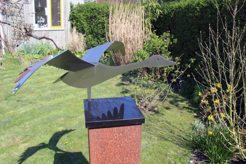 Zwaan grafkunst monument illustratie van de zwanenzang mythe en spirituele waarde