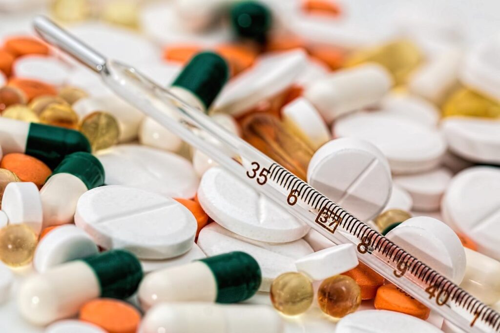 Modern healthcare diensten van een pharmaceutical company in Amsterdam met online bestel- en afhaalopties